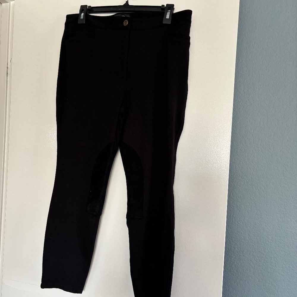 Talbots “skinny Ankle” riding style black pants. 12P.